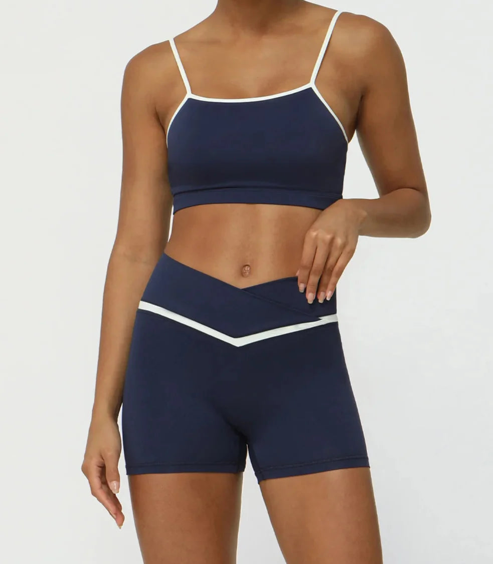 Conjunto Deportivo Top de Breteles Finos y Short Ref: 1047